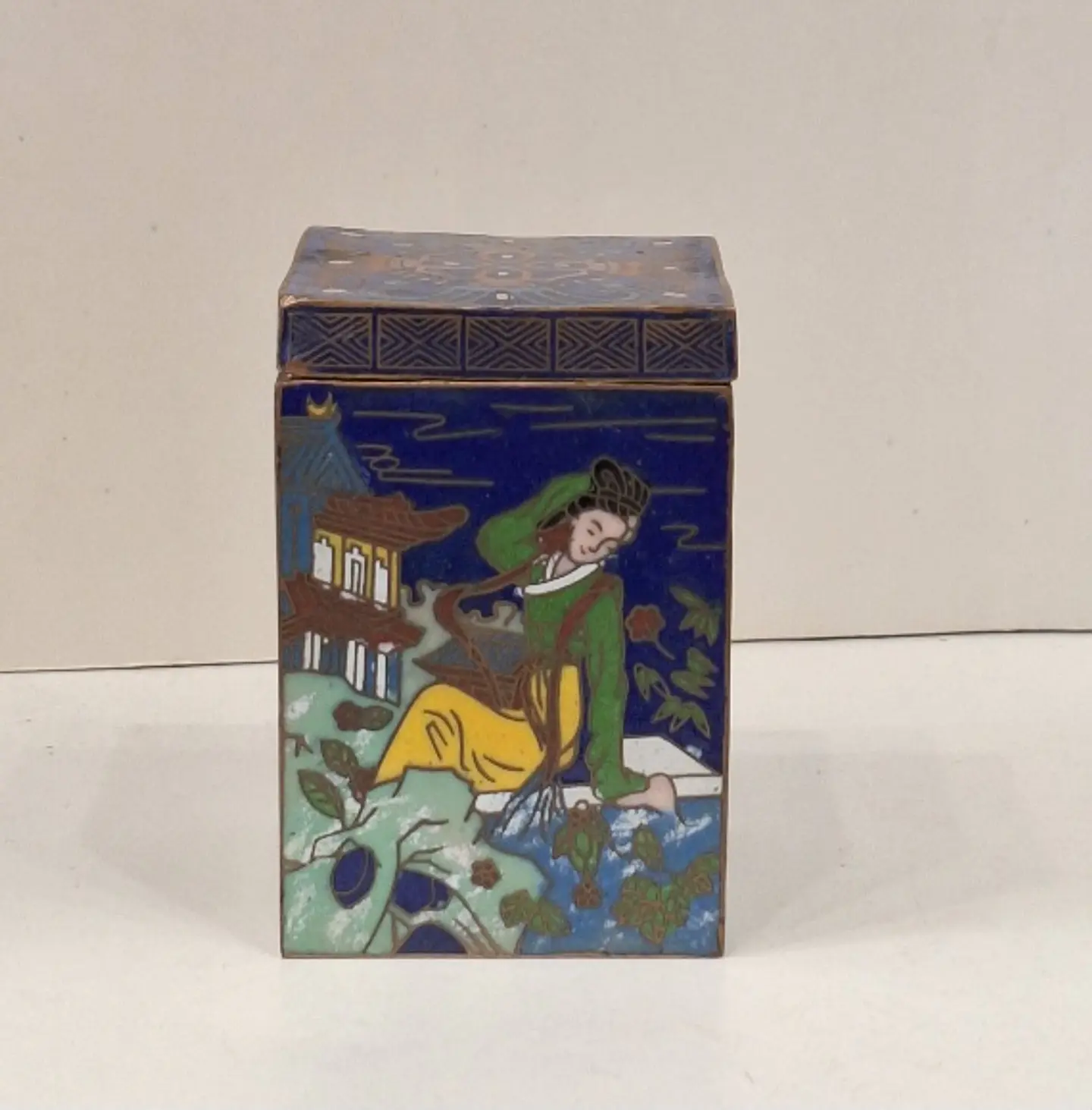 Caixa chinesa em cloisonné  2