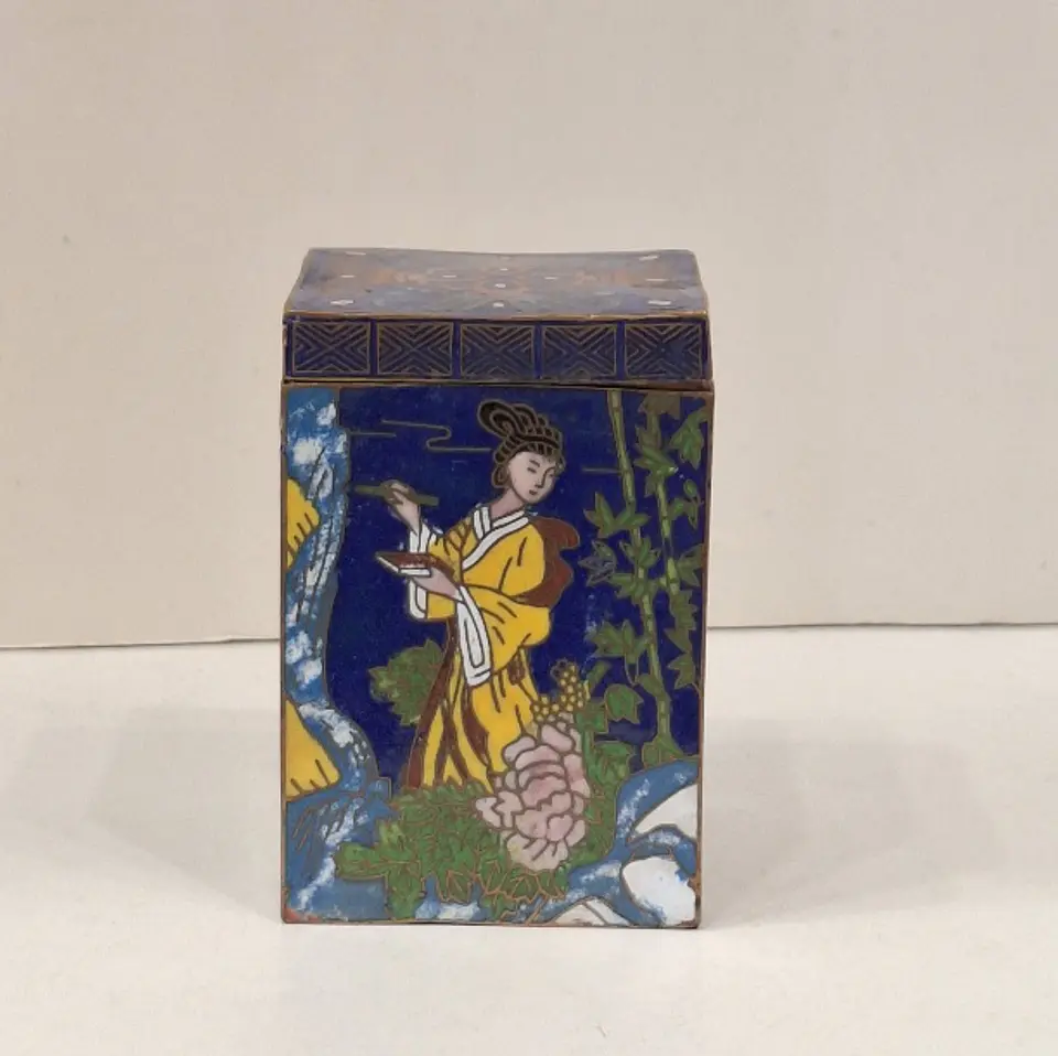Caixa chinesa em cloisonné  4