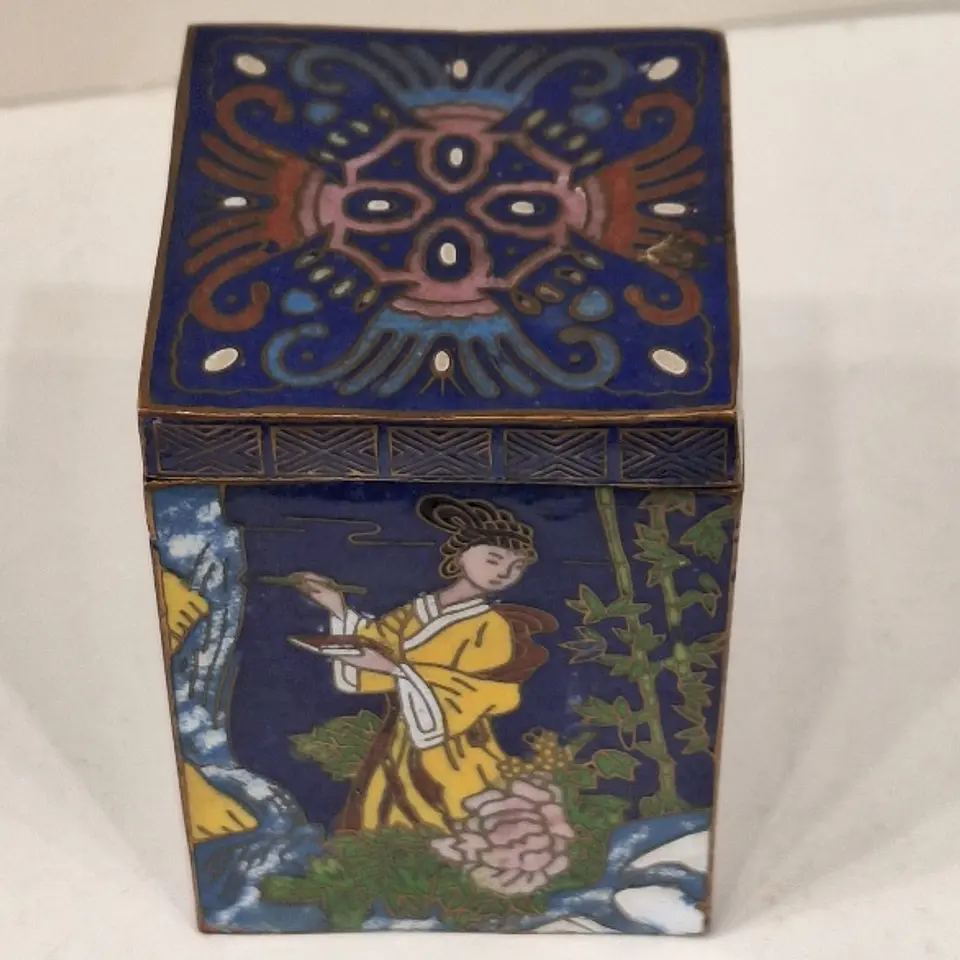 Caixa chinesa em cloisonné  5