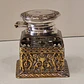 Tinteiro em metal nobre e cristal - miniatura 1