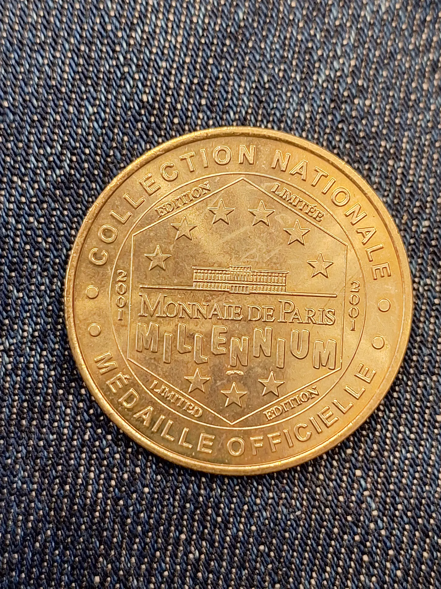 Medalha de recordação ou ficha turística emitida pela Monnaie de Paris. 2