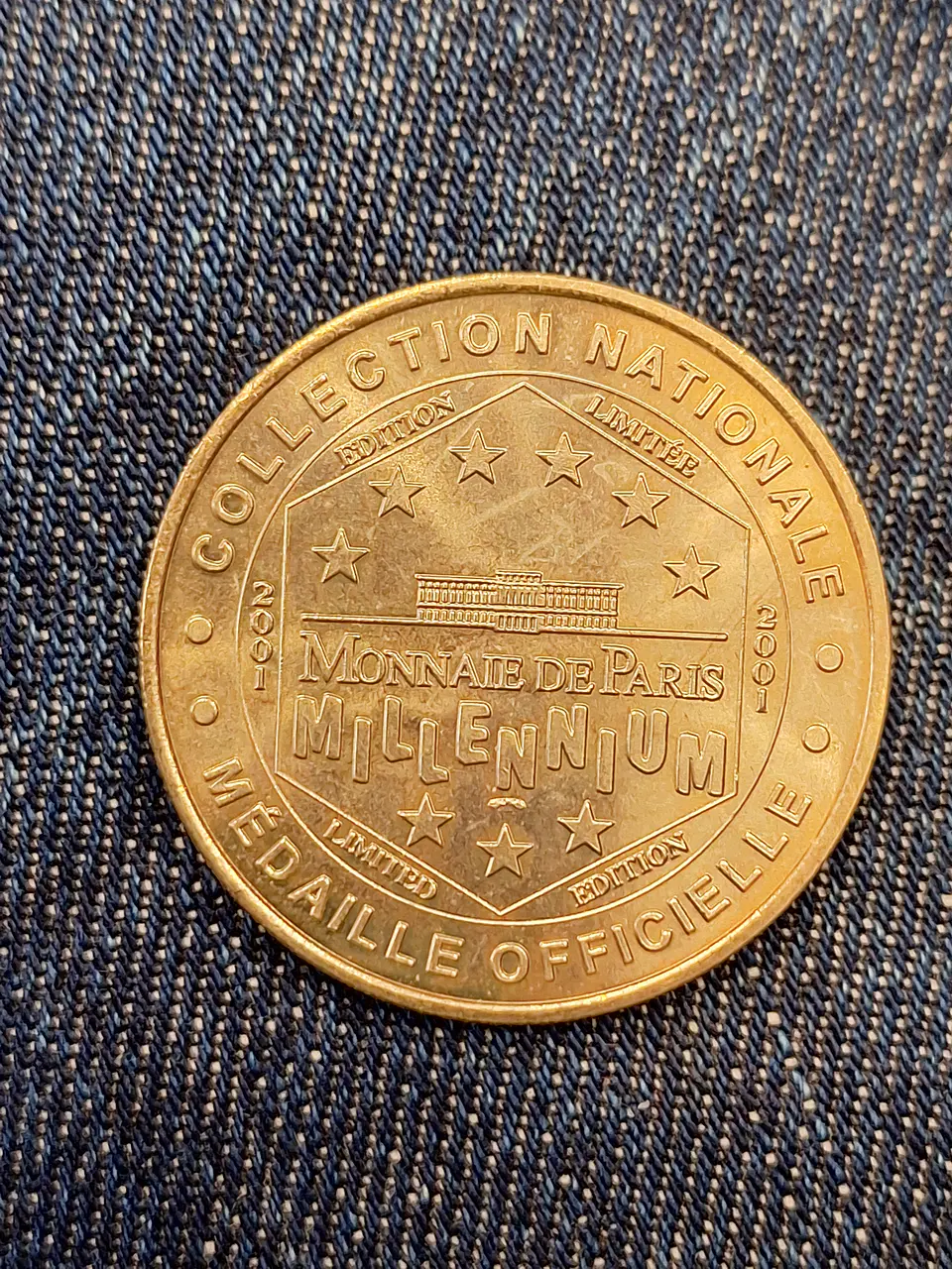 Medalha de recordação ou ficha turística emitida pela Monnaie de Paris. 2