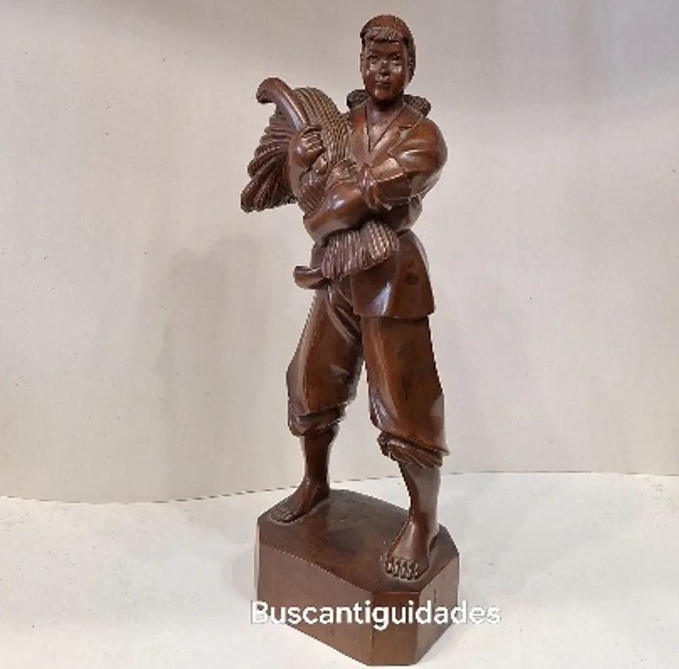 Estatueta chinesa em madeira 6