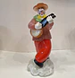 Estatueta de vidro representando palhaço músico.  - vignette 3