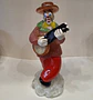 Estatueta de vidro representando palhaço músico.  - vignette 2