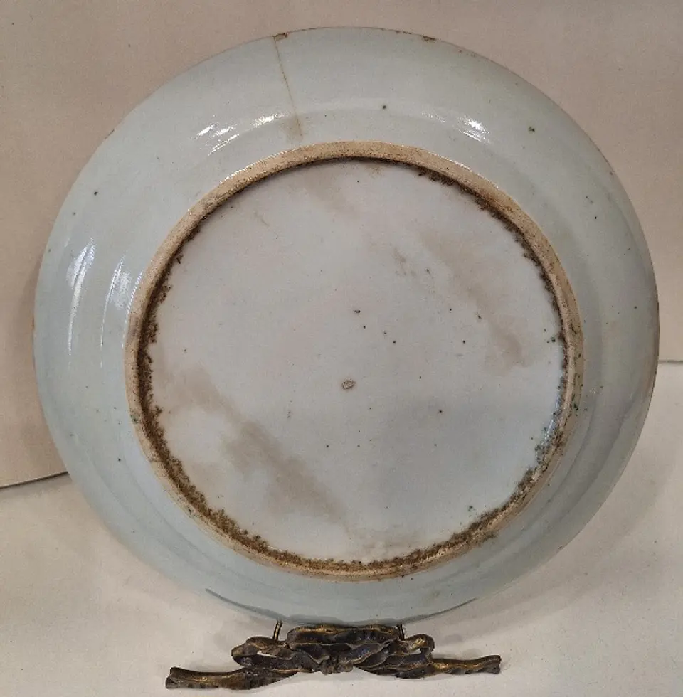 Prato decorativo em porcelana chinesa  3
