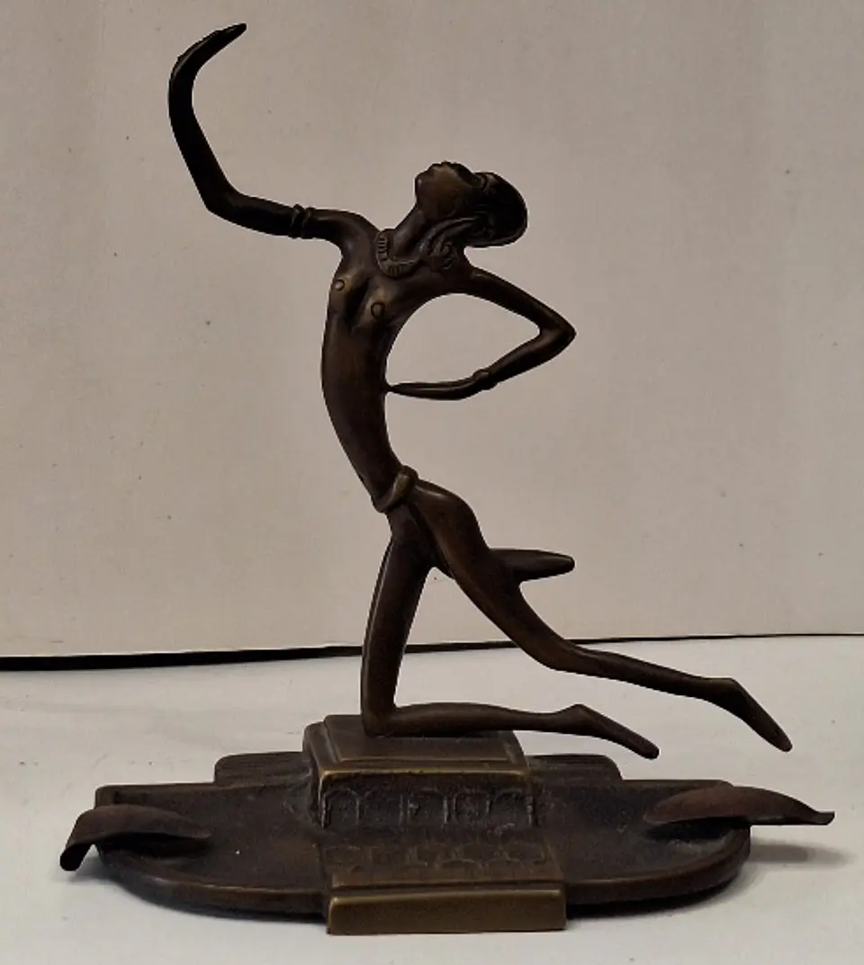 Cinzeiro art déco em bronze  1