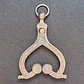 Levantador de saia francês antigo do século XIX - por volta de 1890, acessório de vestuário vitoriano em metal prateado. - Thumbnail 1