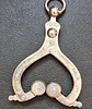 Levantador de saia francês antigo do século XIX - por volta de 1890, acessório de vestuário vitoriano em metal prateado. - Thumbnail 3