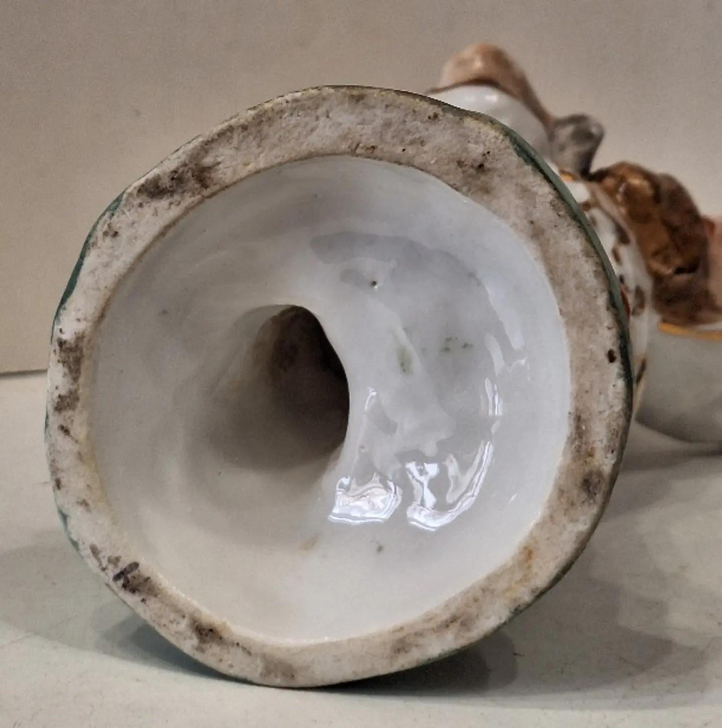 Paliteiro antigo em porcelana da Vista 
