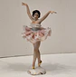 Bailarina em porcelana alemã com renda - Thumbnail 3