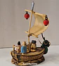 Barco-tesouro decorativo japonês vintage (okimono), feito de celuloide da década de 1940. - Thumbnail 4