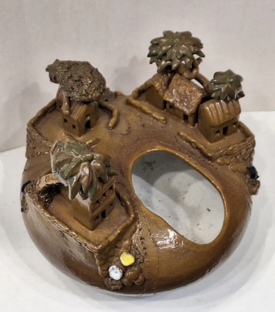 Vaso em cerâmica, artesanato de Cabo Verde 1