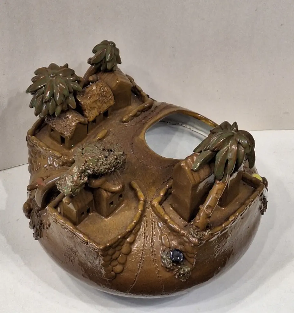 Vaso em cerâmica, artesanato de Cabo Verde 2