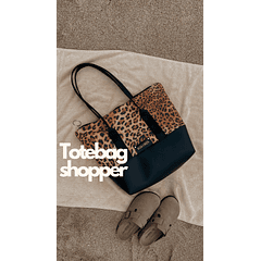 TOTEBAG SHOPPER WILD BLACK