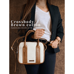 CROSSBODY BROWN COTTON