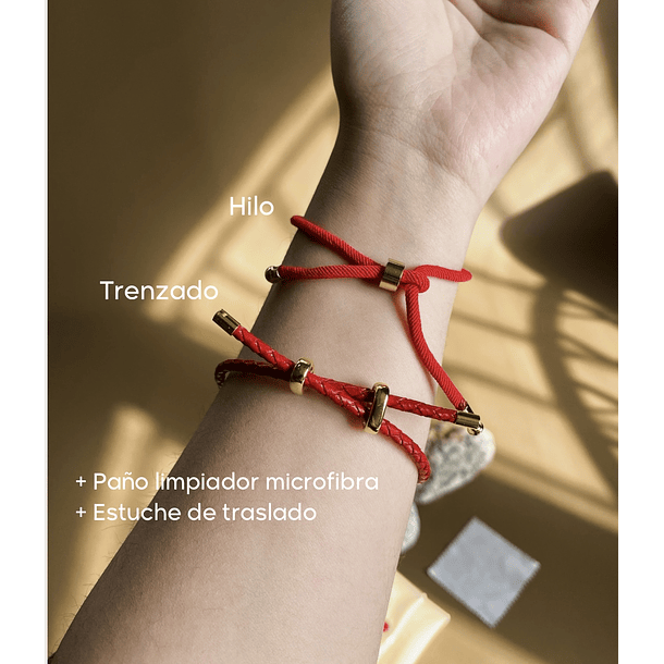 PULSERA ROJA DE PROTECCIÓN HILO 3