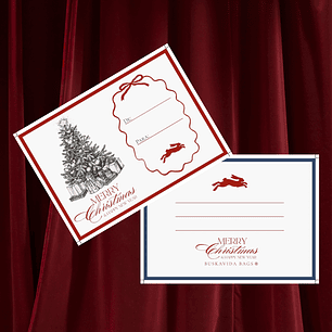 TARJETA NAVIDEÑA VINTAGE