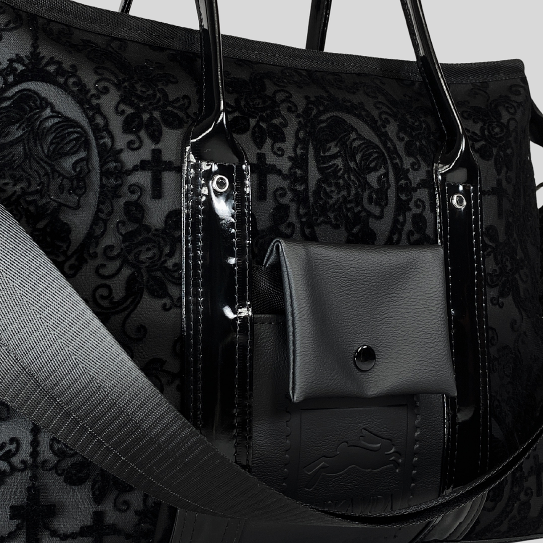 EDICIÓN  LIMITADA -  TOTEBAG OFFICE VELVET VICTORIA BLACK  2