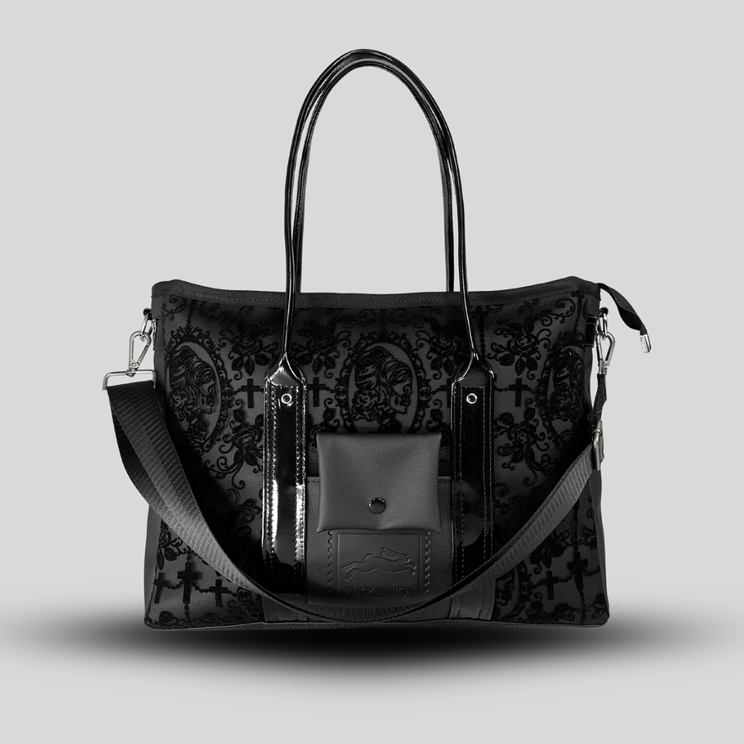 EDICIÓN  LIMITADA -  TOTEBAG OFFICE VELVET VICTORIA BLACK  5