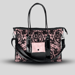 EDICIÓN  LIMITADA -  TOTEBAG OFFICE VELVET VICTORIA PINK 