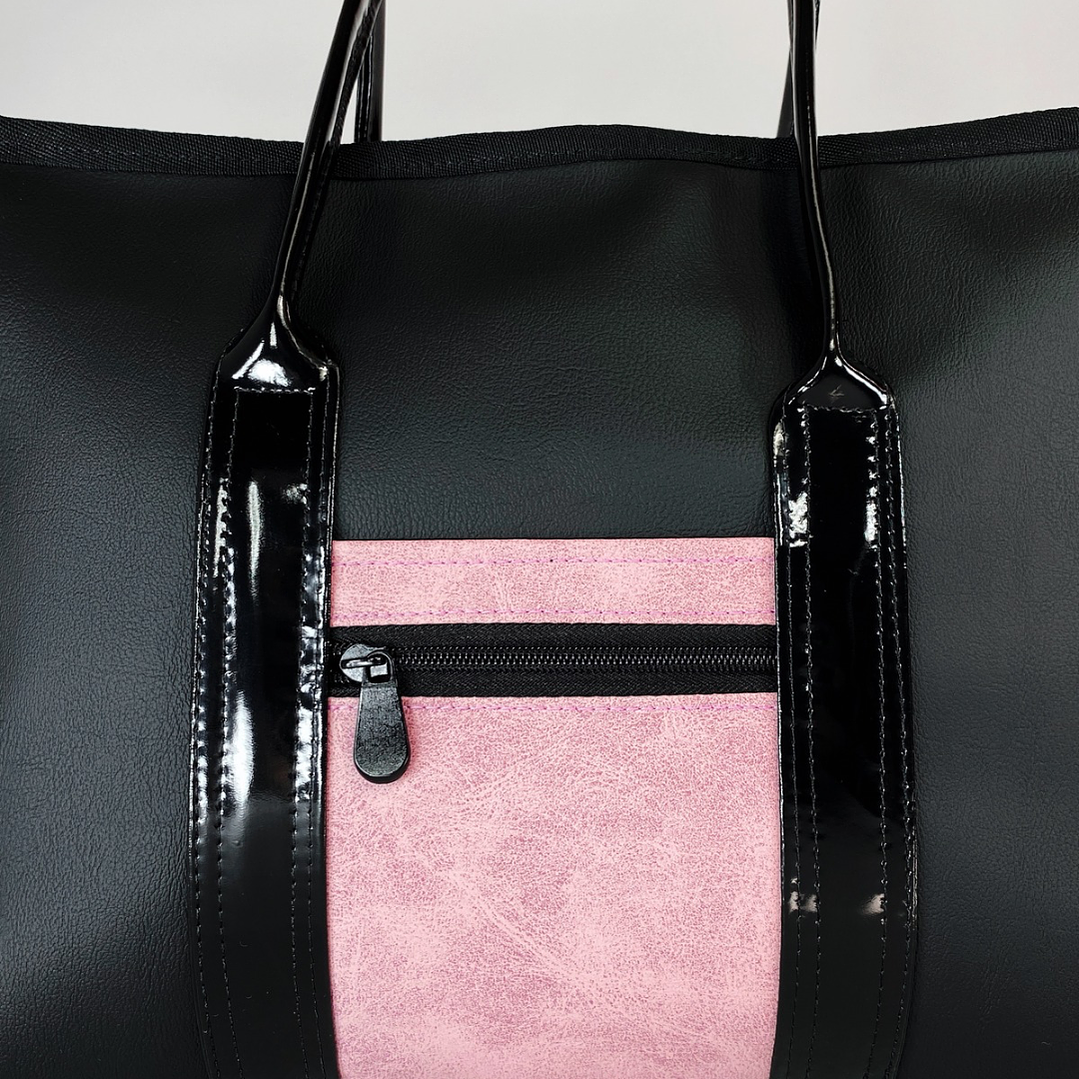 EDICIÓN  LIMITADA -  TOTEBAG OFFICE VELVET VICTORIA PINK  2