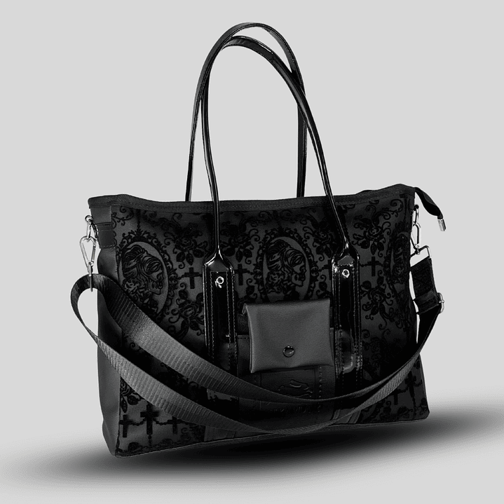 EDICIÓN  LIMITADA -  TOTEBAG OFFICE VELVET VICTORIA BLACK  7