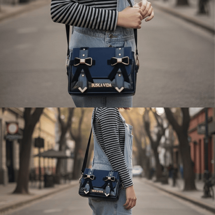 BANANO/CARTERA BLUEBERRY VELVET RIBBON 3