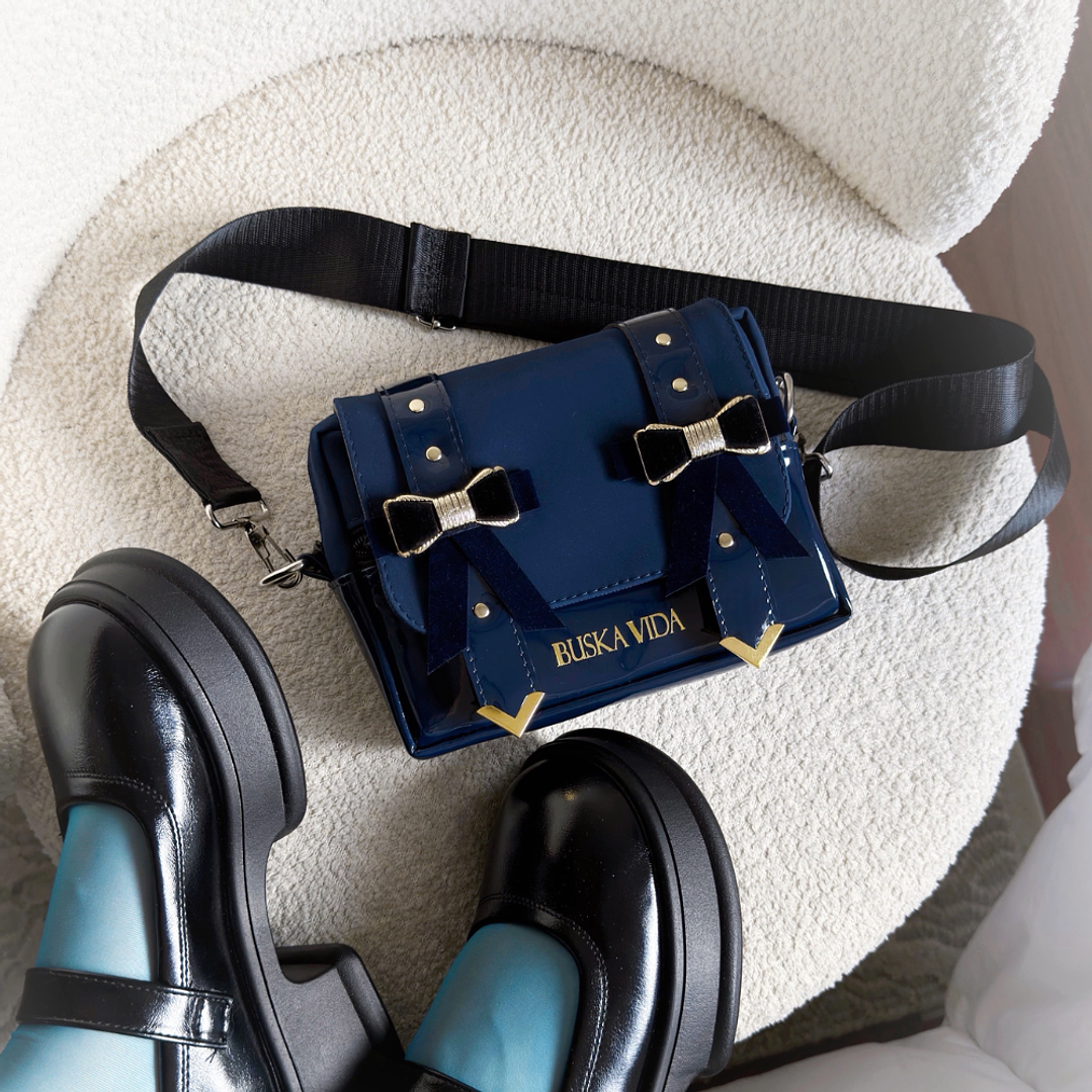 BANANO/CARTERA BLUEBERRY VELVET RIBBON 5