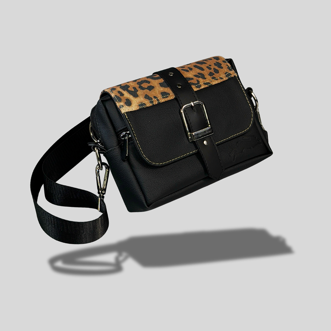 BANANO/CARTERA CHEETAH BLACK 2