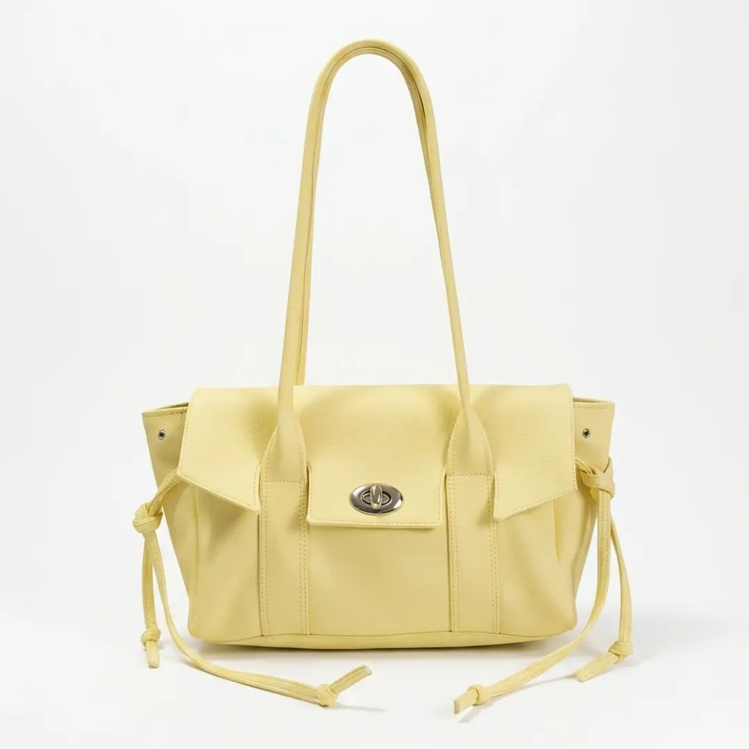 ❤︎₊ ⊹ NOT JELLY KOREAN TOTE - BUTTER YELLOW ❤︎₊ ⊹ 5