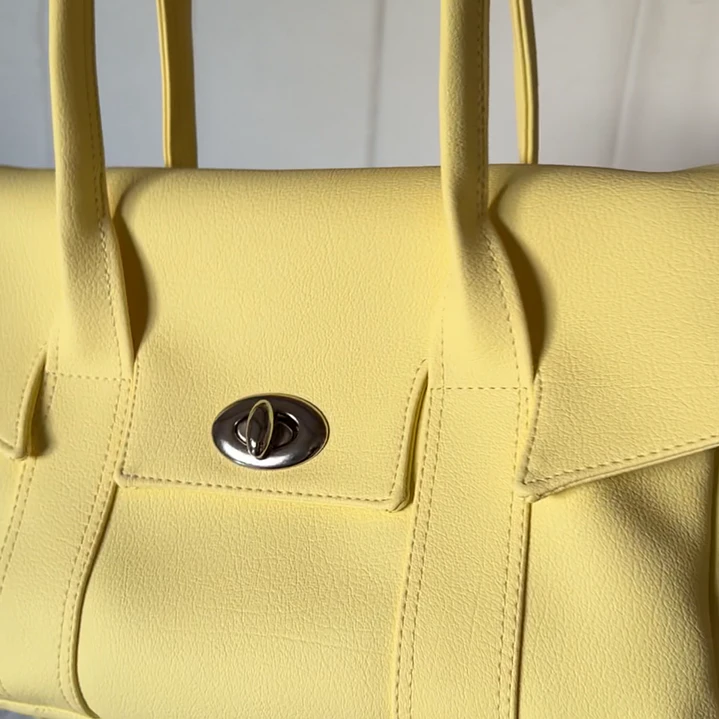 ❤︎₊ ⊹ NOT JELLY KOREAN TOTE - BUTTER YELLOW ❤︎₊ ⊹ 6