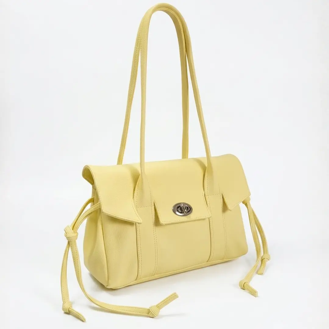 ❤︎₊ ⊹ NOT JELLY KOREAN TOTE - BUTTER YELLOW ❤︎₊ ⊹ 4