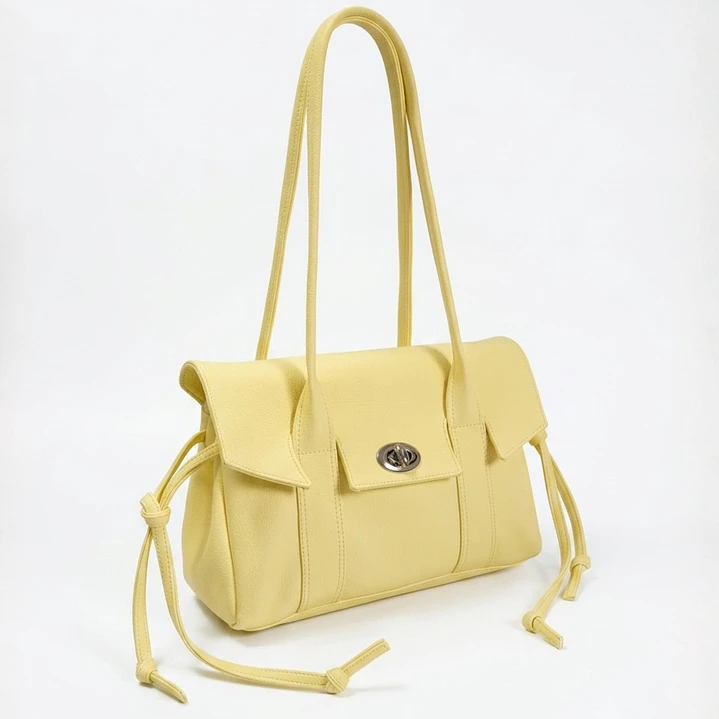 ❤︎₊ ⊹ NOT JELLY KOREAN TOTE - BUTTER YELLOW ❤︎₊ ⊹ 4