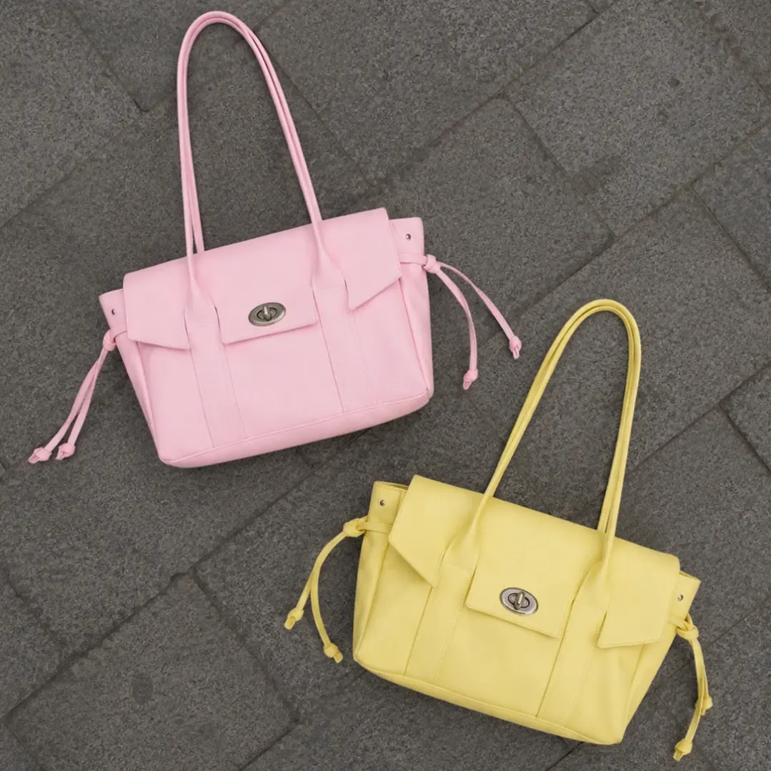 ❤︎₊ ⊹ NOT JELLY KOREAN TOTE - SOFT PINK ❤︎₊ ⊹ 1