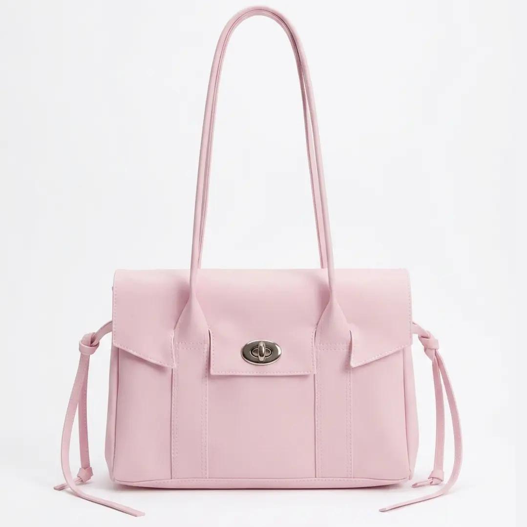 ❤︎₊ ⊹ NOT JELLY KOREAN TOTE - SOFT PINK ❤︎₊ ⊹ 4