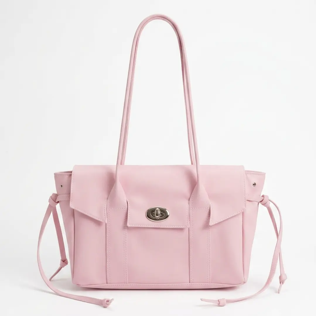❤︎₊ ⊹ NOT JELLY KOREAN TOTE - SOFT PINK ❤︎₊ ⊹ 3