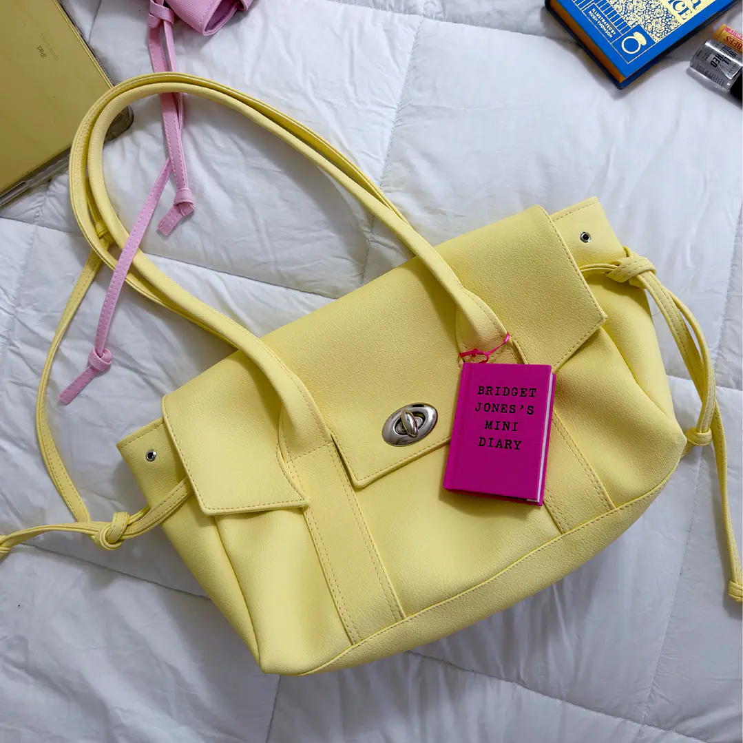 ❤︎₊ ⊹ NOT JELLY KOREAN TOTE - SOFT PINK ❤︎₊ ⊹ 7