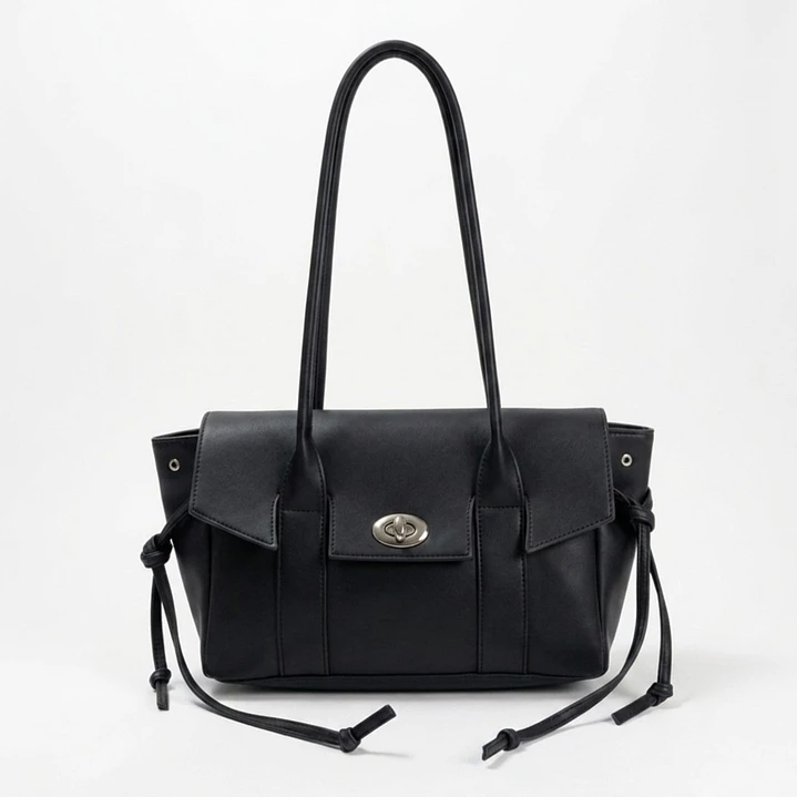 ❤︎₊ ⊹ NOT JELLY KOREAN TOTE - SERIOUSLY BLACK ❤︎₊ ⊹- AVANCE LANZAMIENTO 1