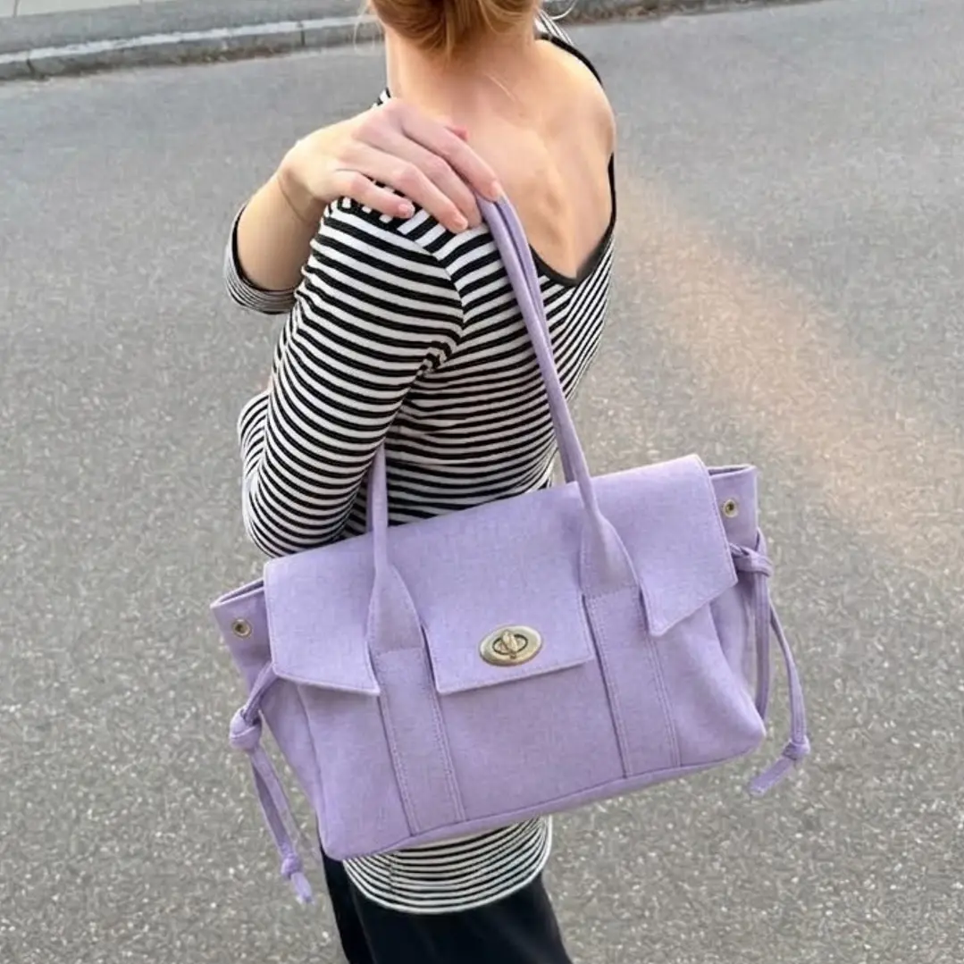 ❤︎₊ ⊹ NOT JELLY KOREAN TOTE - LAVENDER ❤︎₊ ⊹ 6