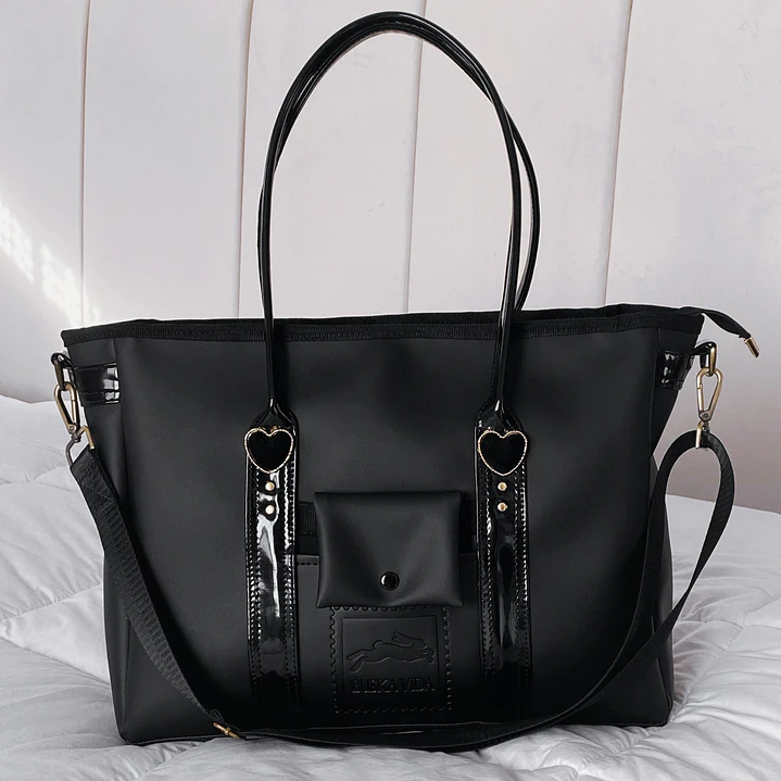 TOTEBAG OFFICE VELVET HEARTS  4