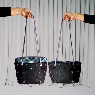 BOMBONERA TARTAN LAVANDA 