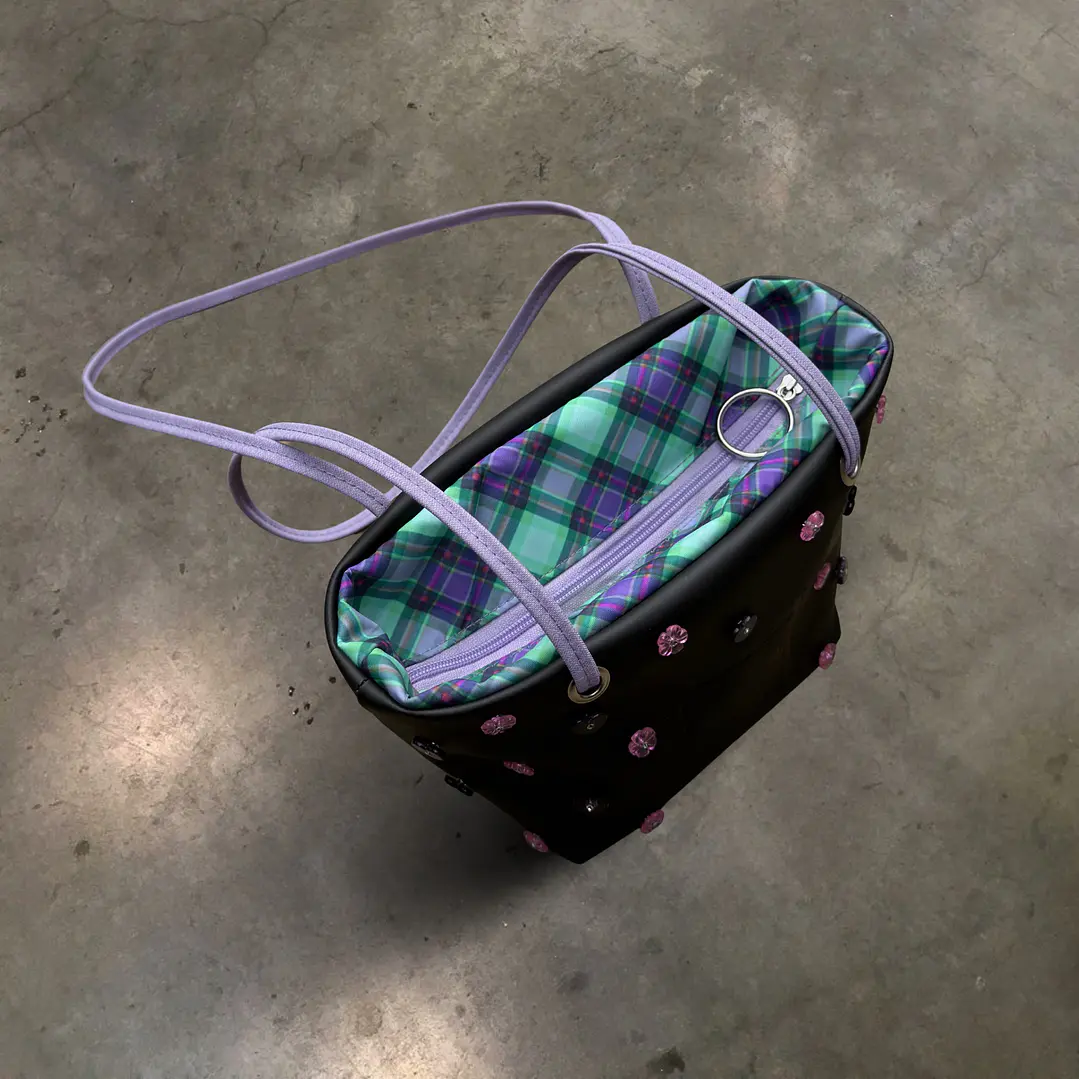 BOMBONERA TARTAN LAVANDA  2