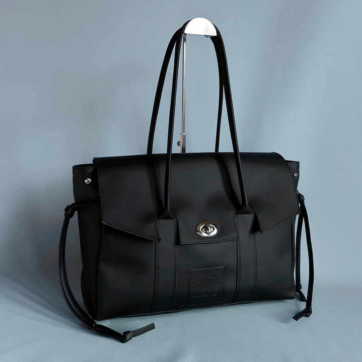 LARGE NOT JELLY KOREAN TOTE SERIOUSLY BLACK 2