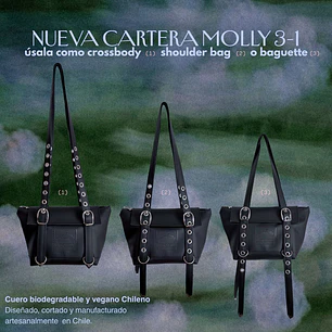 CARTERA MOLLY 3-1 BLACK