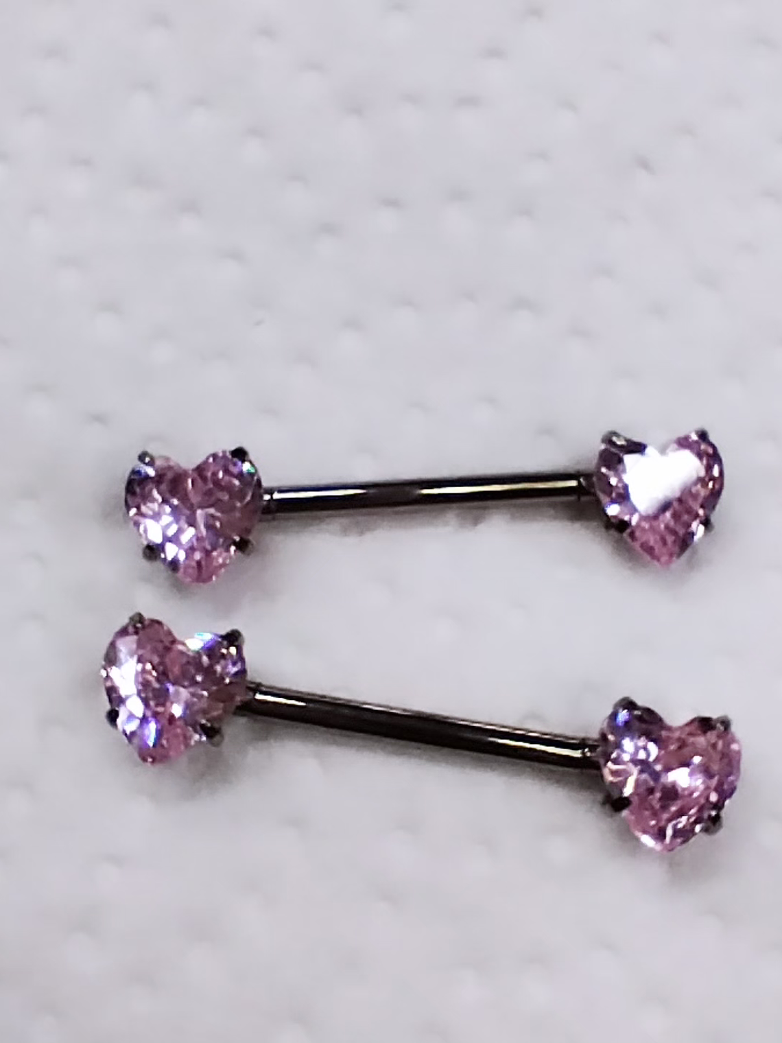 Corazón rosa titanio grado implante 14mm 1