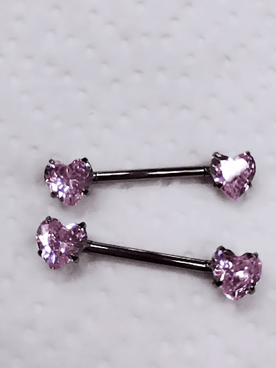 Corazón rosa titanio grado implante 14mm