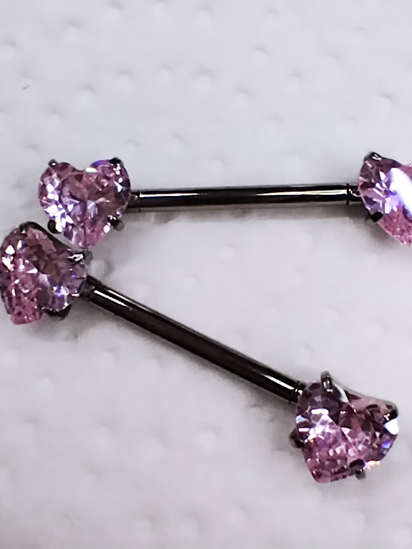 Corazón rosa titanio grado implante 14mm 3