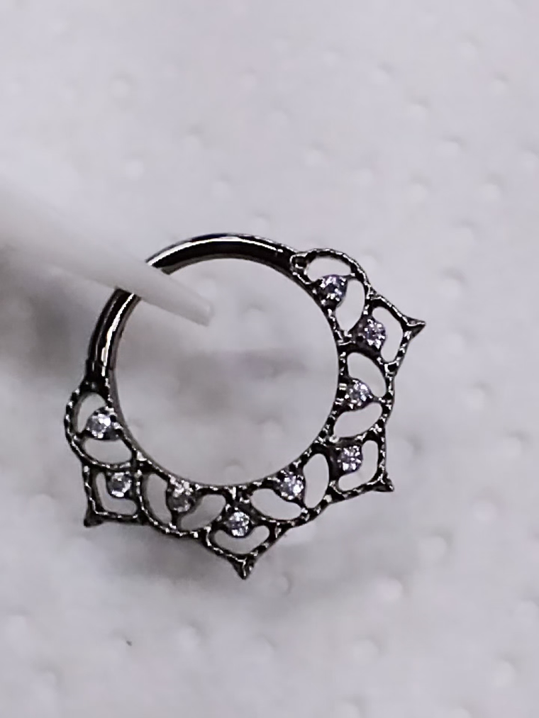 Argolla clicker de titanio grado implante  2