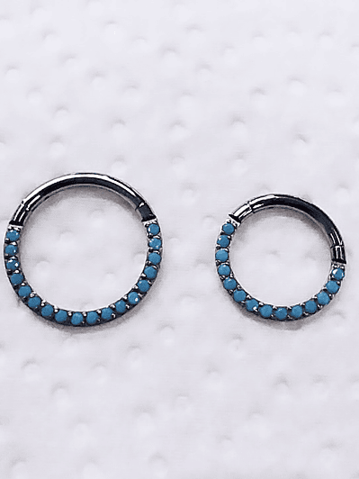 Argolla clicker de titanio 10mm